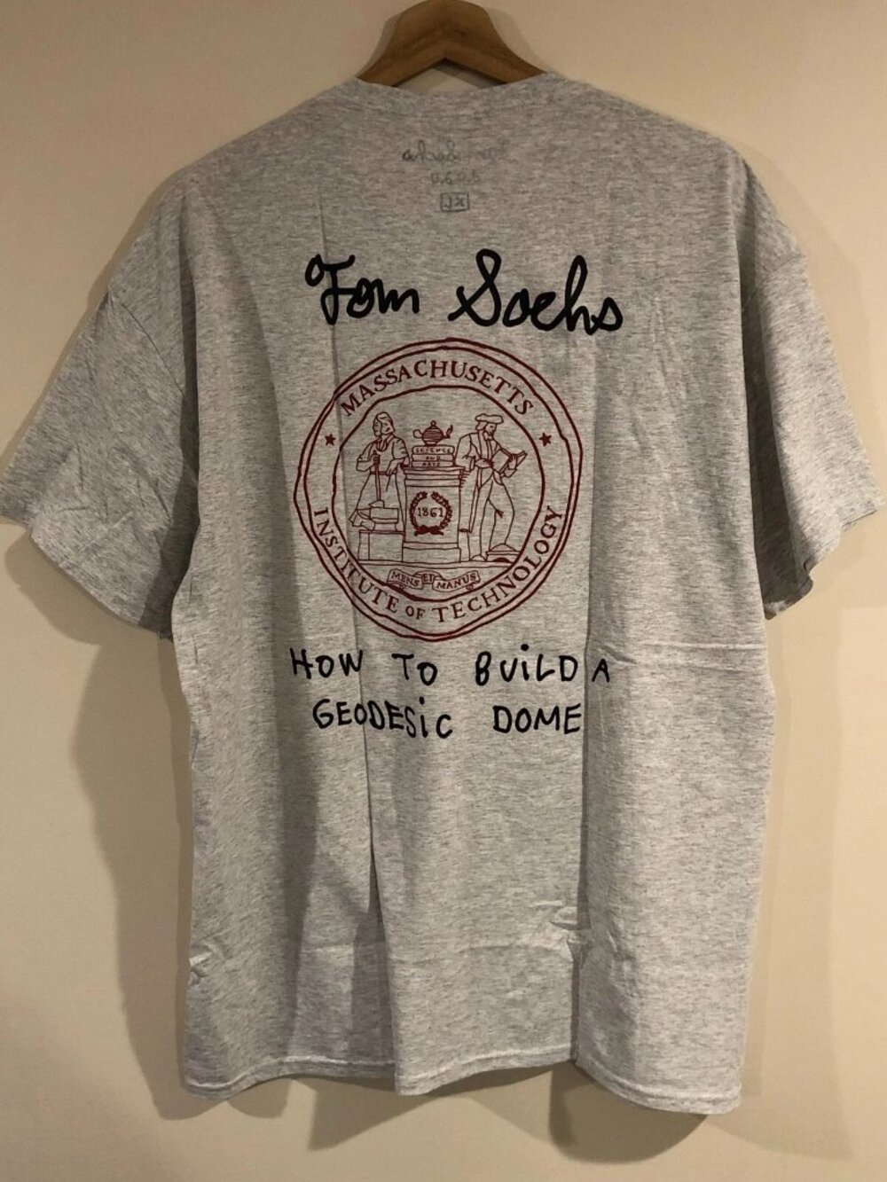 100% Authentic Tom Sachs How to Build a Geodesic Dome T-Shirt Sz XL X Large ISRU